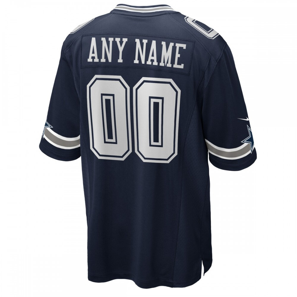 Dallas Cowboys Nike Custom Game Jersey - Navy-GridironStore